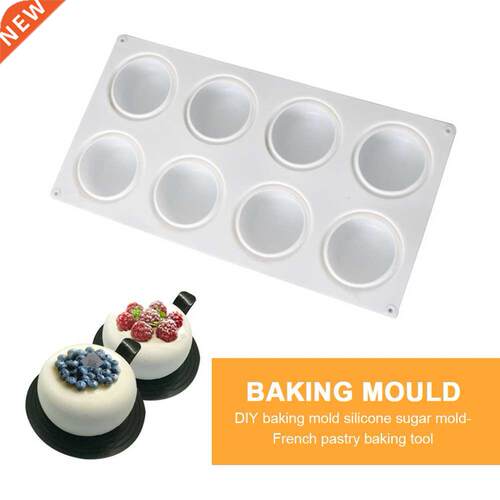 Round Silicone Cake Mold 3D DIY Chocolate Mould Fondant Muff