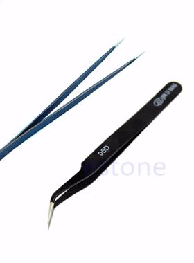 Straight Tips Tweezer Or Curved Tips Tweezers Anti Static To