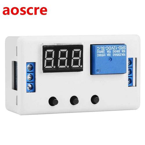 Automation Control Switch 12V LED Display Timer Relay Adjust