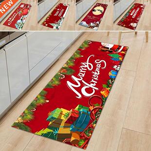 2021 Christmas Carpet Xmas Santa Claus Anti-Slip Room Carpet