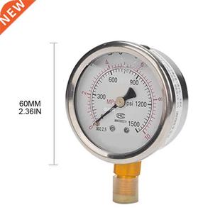 0-60MPa Radial Stainless Steel Manometer High Accuracy Oil W
