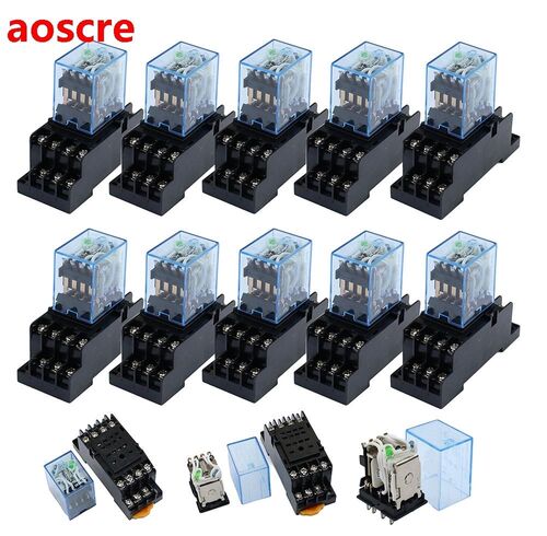 10set  MY4NJ small Electromagnetic relay Power Relay DC12V D