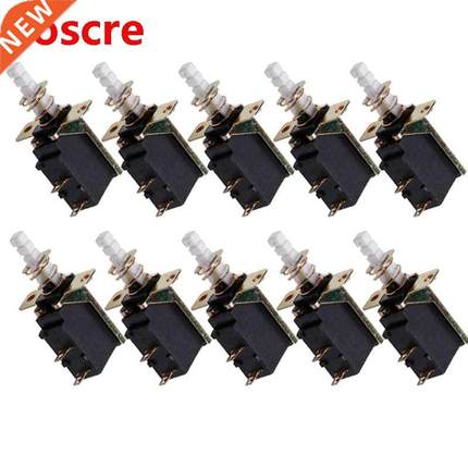 10 Pcs Latching SPST Push Button Power 2Pin Switch SW-3 Swit