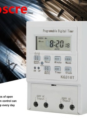 Digital Timer Switch AC 220V 1W 25A Timer Switch Programmabl