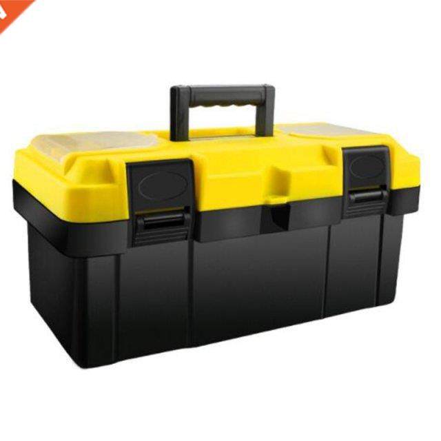 Plastic Tool Box with Removable Tool Tray for Tools Tackle J