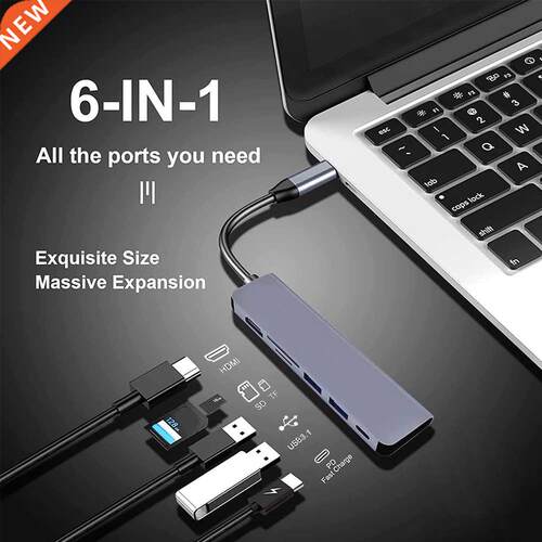 USB C HUB Type C to HDMI-compatible USB .1 PD 100W Adapter