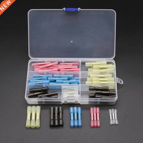 100PCS Electrical Heat Shrink Butt Crimp Terminals Waterproo