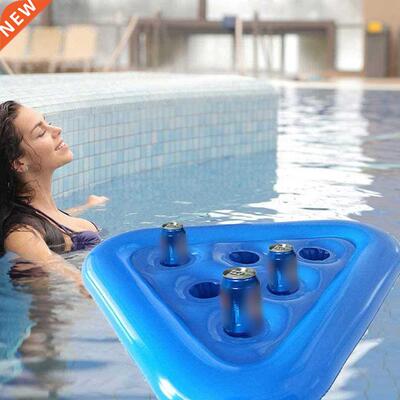 Inflatable Drink Holder PVC Floating Beverage Tray Cup Drink