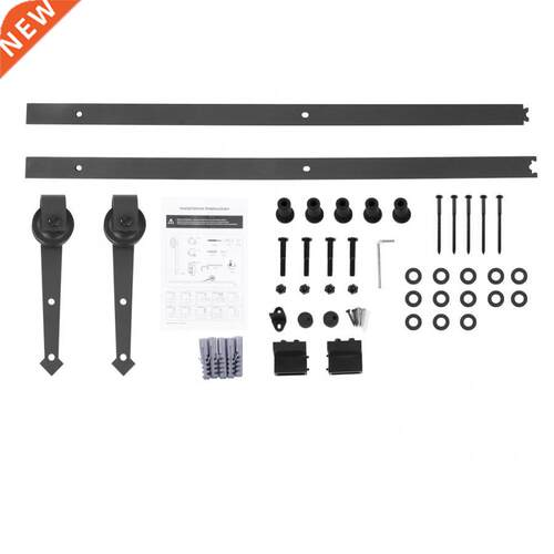 6FT Sldng Barn Door Hardware Roller Track Ral Kt Set for
