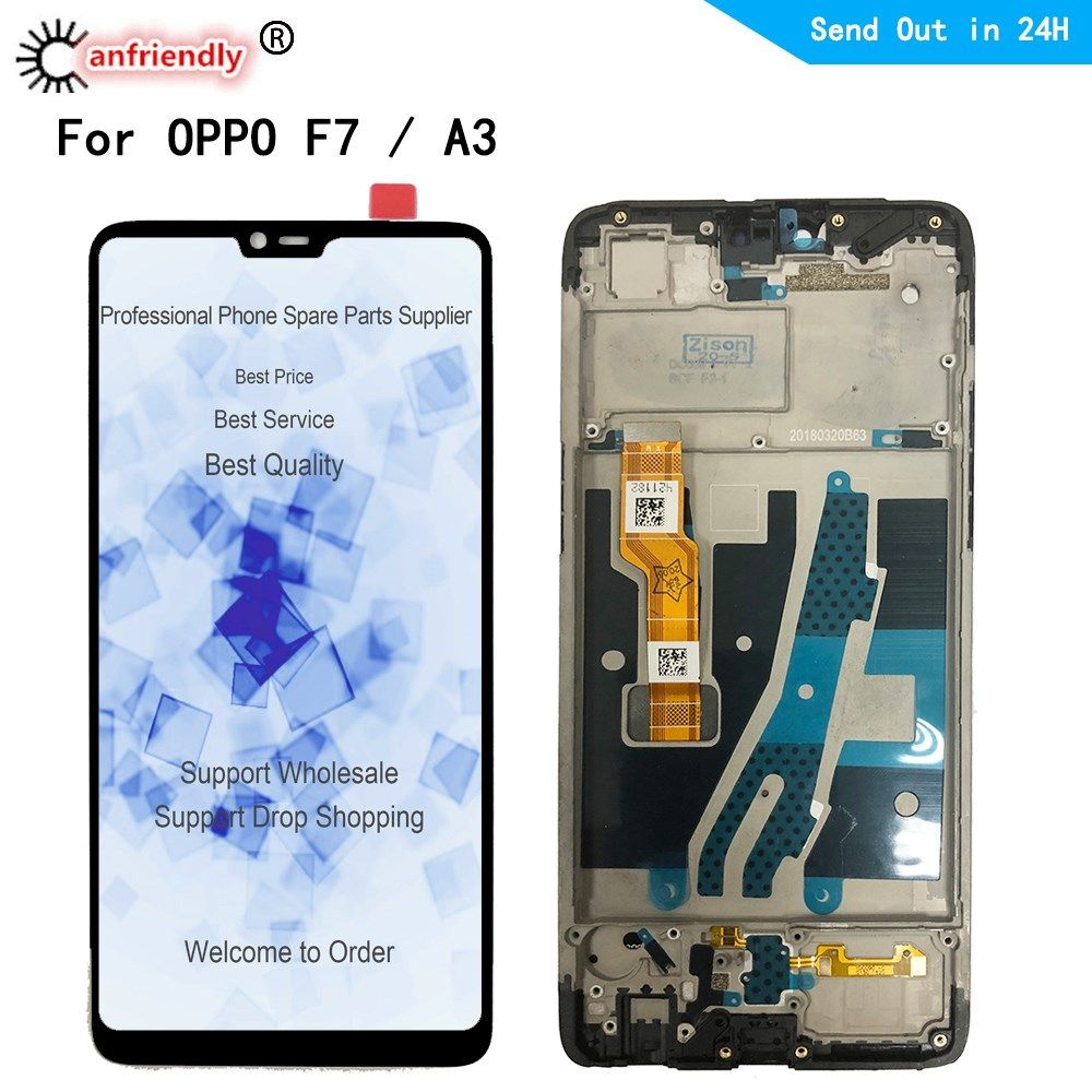 6.23 inch LCD For OPPO F7 F 7 LCD Display Screen Touch Panel