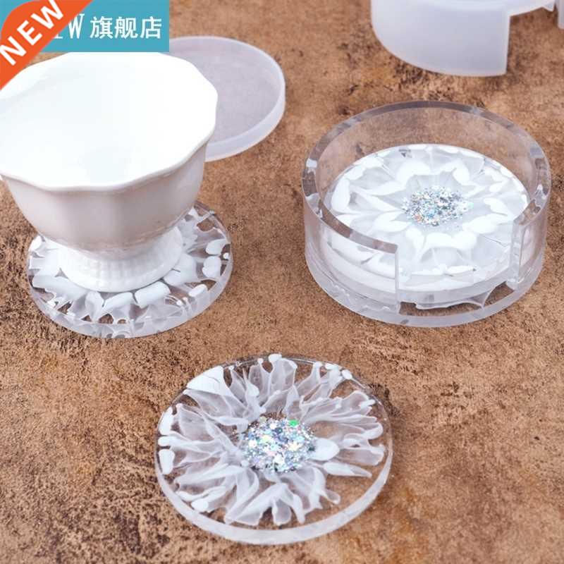 Crystal Epoxy Resin Mold Coaster Storage Box Silicone Mould