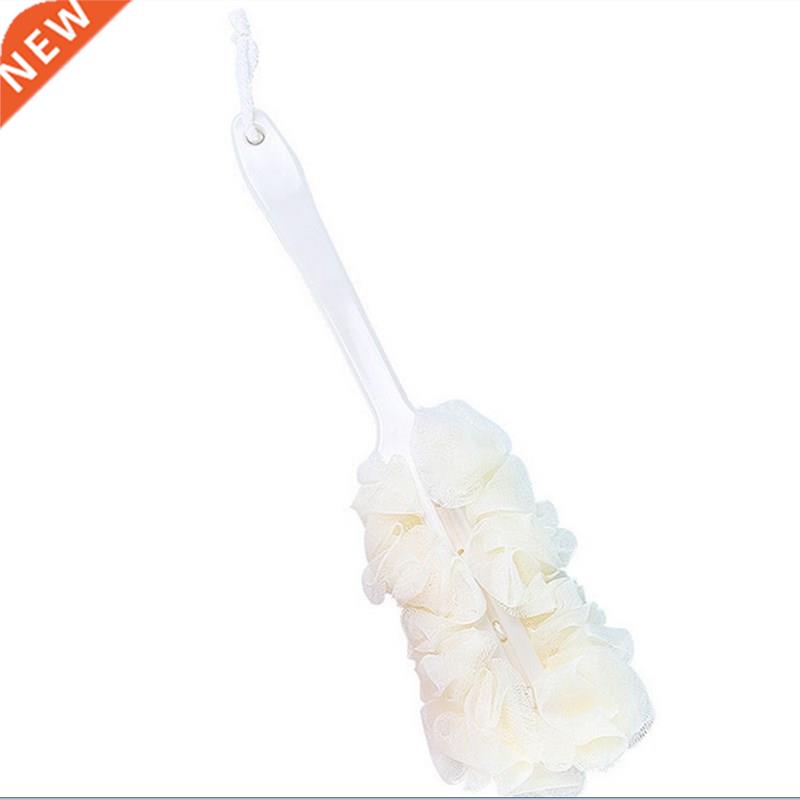 43cm Long Handle Natural Loofah Bath Back Brush Scrub Sponge