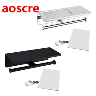 Double Toilet Paper Holder Bathroom Tissue Roll Holder with