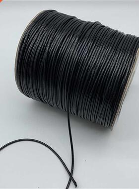 0.5mm 0.8mm 1mm 1.5mm 2mm Black Waxed Cotton Cord Waxed Thre