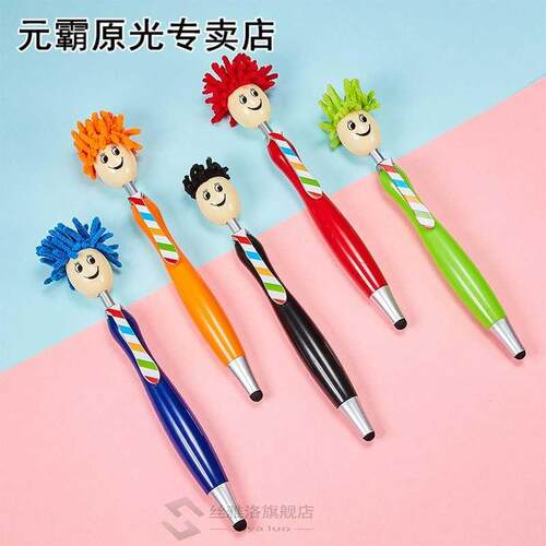 Mop Topper Pens Screen Cleaner Stylus Pens -In-1 Stylus Pen