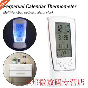 Digital LCD Alarm Clock Calendar Thermometer Backlight