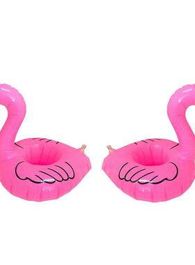 1PCS Mini Cute Fun Flamingo Floating Inflatable Drink Can H
