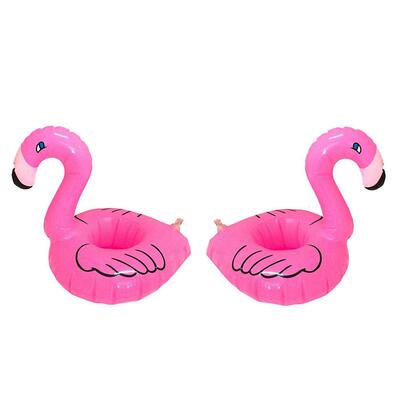 1PCS Mini Cute Fun Flamingo Floating Inflatable Drink Can H