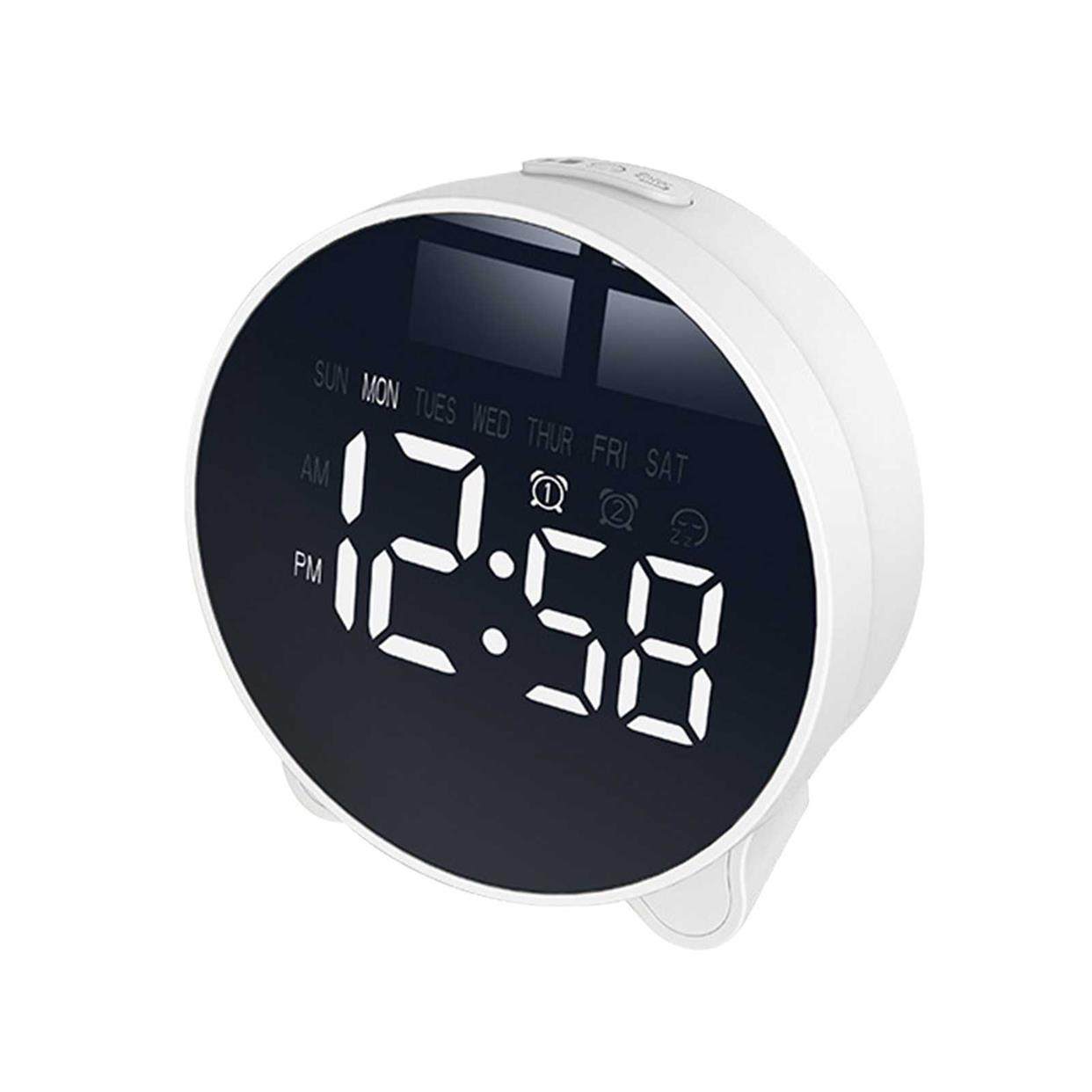 LED Digital Alarm Clock with Dual Alarm Snooze Time Week Dis