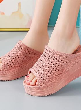 Shoes Women Slippers New High-heeled Slippers Women's Su