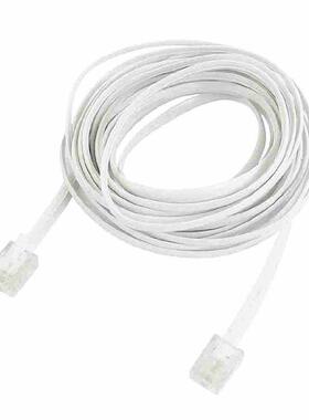 6P2C RJ11 Male to Male Plug Telephone Line Cable Wire 5M