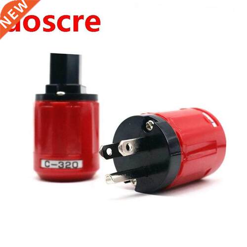 YTER Gold Plated P-320/C-320 US Male Plug Connector Audio Po