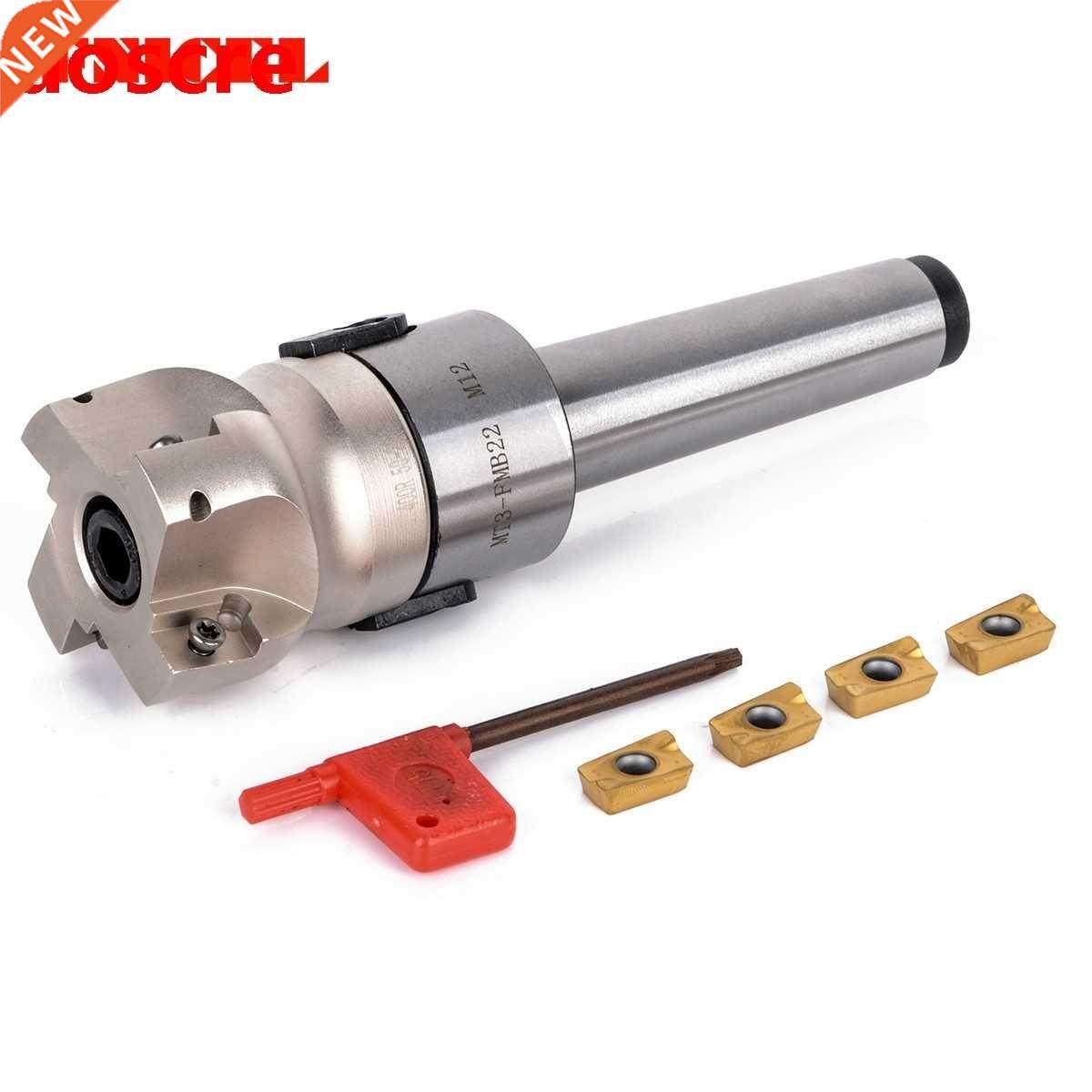 MT3-FMB-Shank 50mm Face End Mill CNC Milling Cutter + 4pcs A