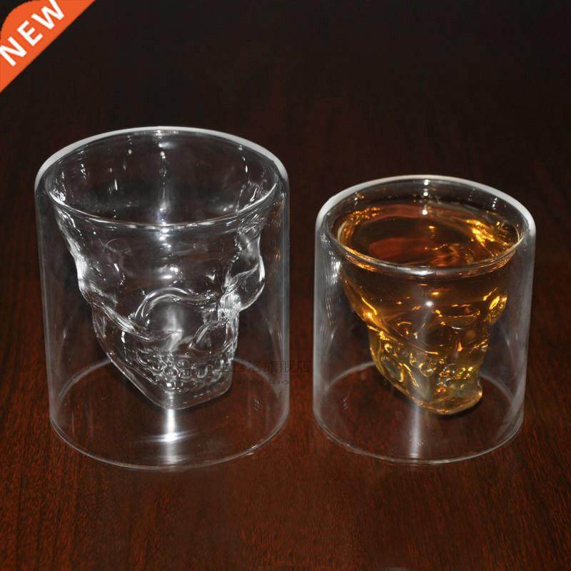 Crystal Skull Head Vodka Whiskey Shot Glass Drink Ware Home
