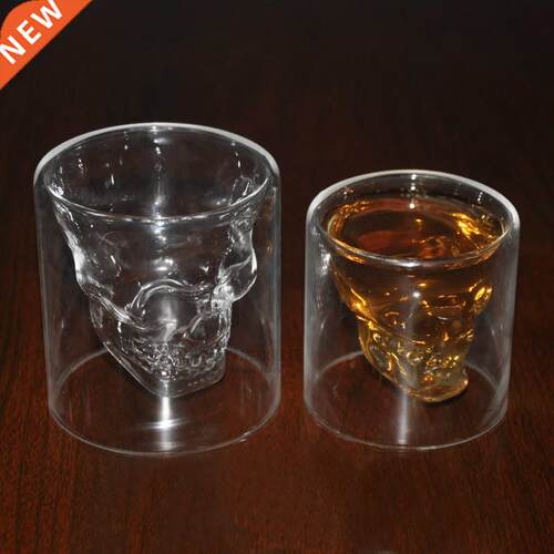 Crystal Skull Head Vodka Whiskey Shot Glass Drink Ware Home