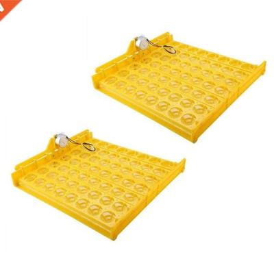 2X 110V Automatic Egg Turner 56 Eggs Incubators Tray Quail C