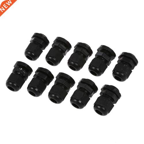 10 Pcs PG9 Black Cable Gland Connectors