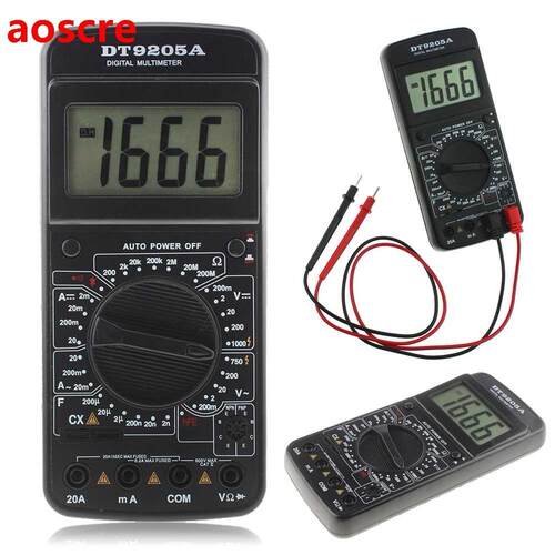 DT9205A Digital Multimeter AC/DC Electric Handheld Ammeter R