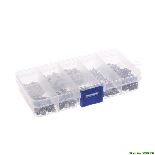 500 Pcs 10 Value Momentary Tactile Push Button Switch Mini M