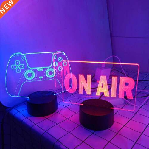 3D Night Light Lamp Gaming Room Desk Setup Decor table Game