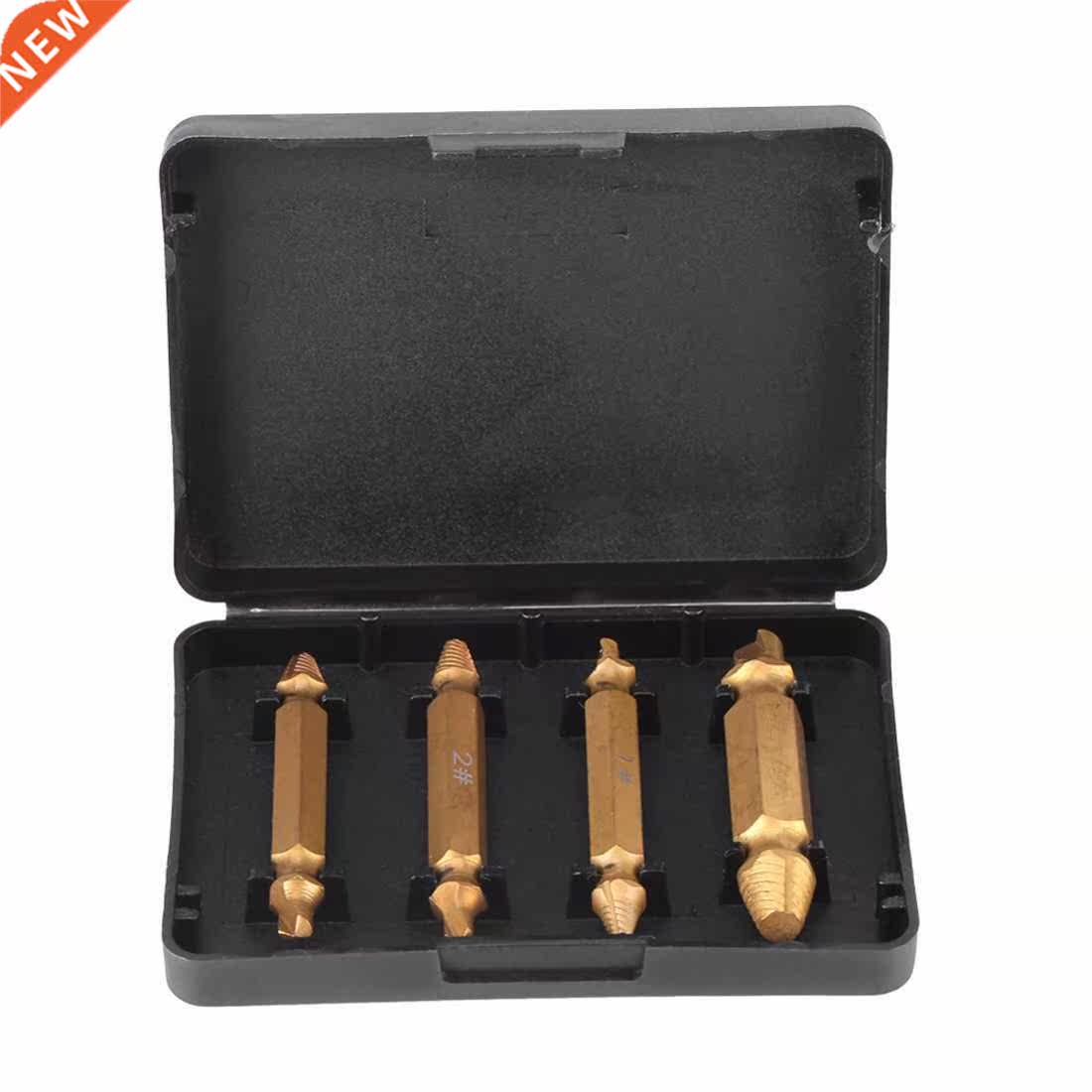 Titanium 4pcs Broken Bolt Damage Screw Remover Extractor Dri