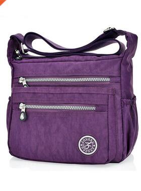 New Women Nylon Handbag Shoulder Ladies Purse Messenger Satc