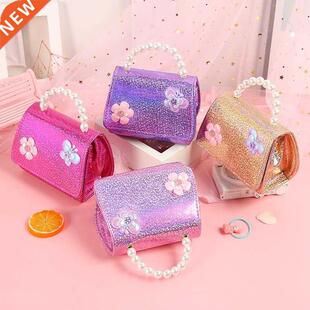Cute Children Butterfly Sequins Fashion Bag Han Flower