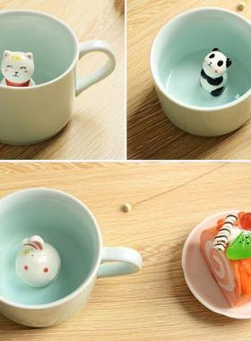 New Arrve Creatve Cartoon Ceramc Mugs Cute Anmal Coffee