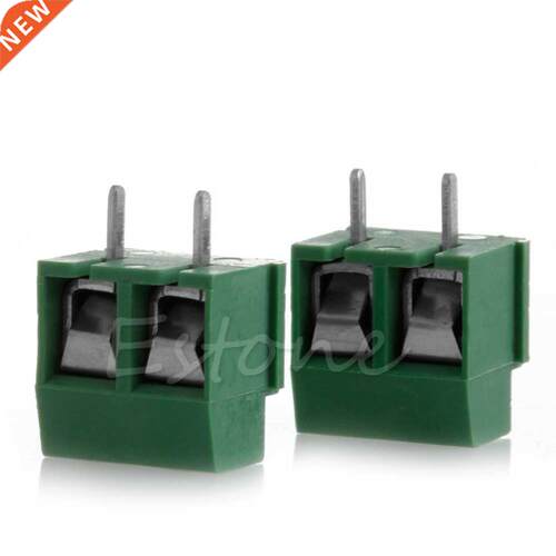 2pcs 300V 10A 2P Male PCB Screw Terminal Block Connector 5mm