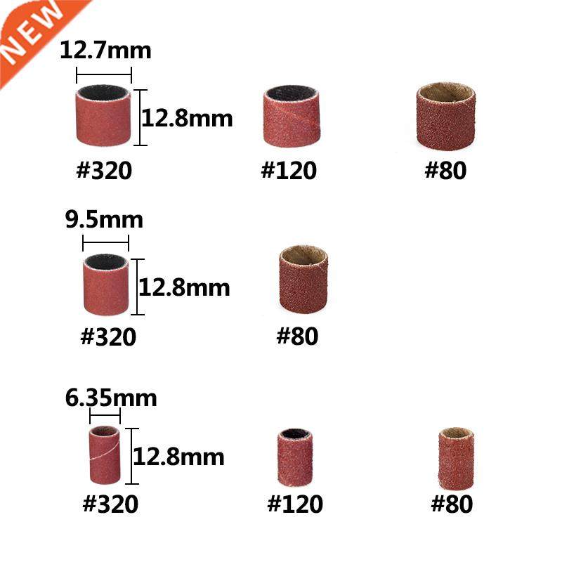 Sanding Drum Kit 338pcs #60 #120#320 Sanding Band with 3/8