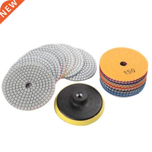 19Pcs Damond Polshng Kt 4 nch 100mm Wet/Dry for Grante