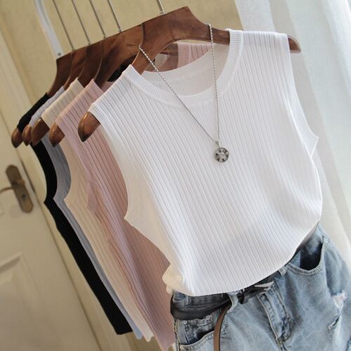 Fashion Woman Blouse 2021 Summer Sleeveless Blouse Women O-n