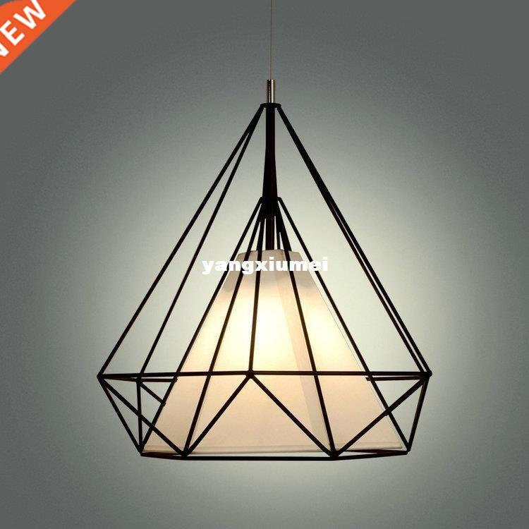 Pyramid,Diamond,Cage Pendant Lamp Modern Vintage industrial