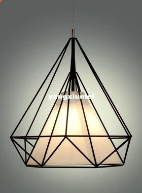 Pyramid,Diamond,Cage Pendant Lamp Modern Vintage industrial