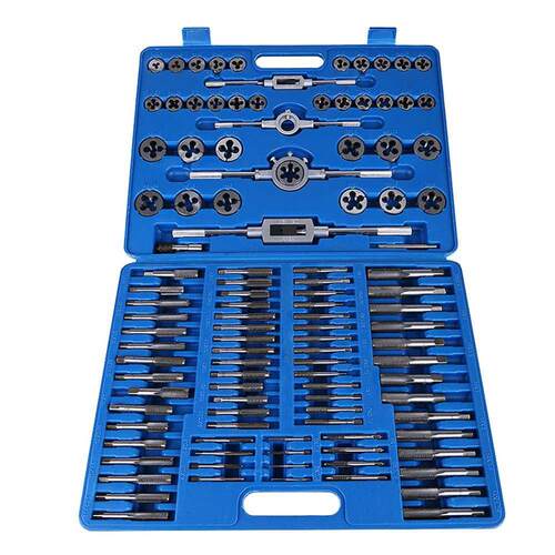 110pcs M2-M18 Screw Nut Thread Taps Dies With Wrench Handle