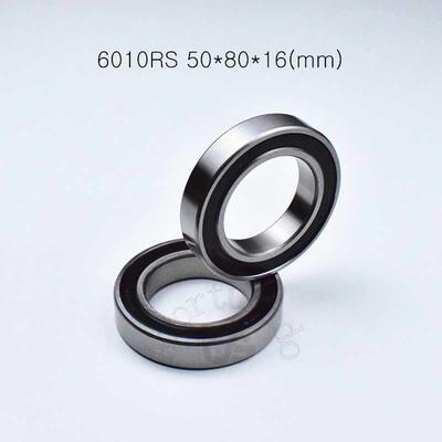 1pcs 6010RS 50*80*16(mm) chrome steel rubber Sealed High s