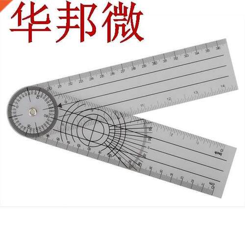 Professional Multi-Ruler 360 Degree Goniometer Angle Spinal
