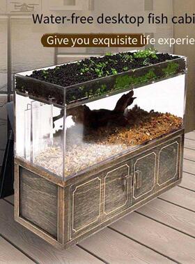 Aquarium Desktop Small Filter Fish Tank Super White Plastic