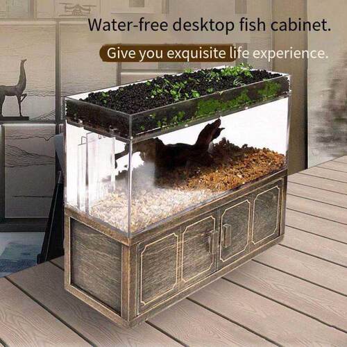 Aquarium Desktop Small Filter Fish Tank Super White Plastic