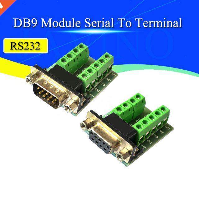 DB9 Male Female Adapter Signals Terminal Module RS22 Serial